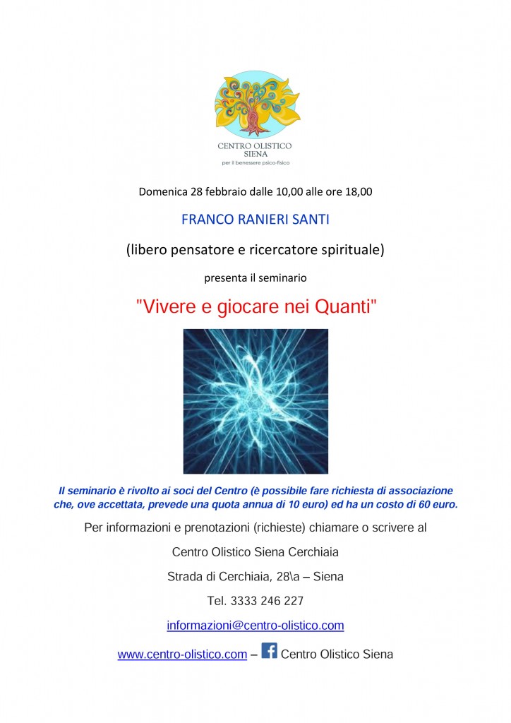 locandina Franco Ranieri Santi seminario