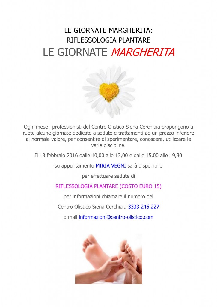 locandina Le Giornate Margherita Riflessologia Plantare (2)
